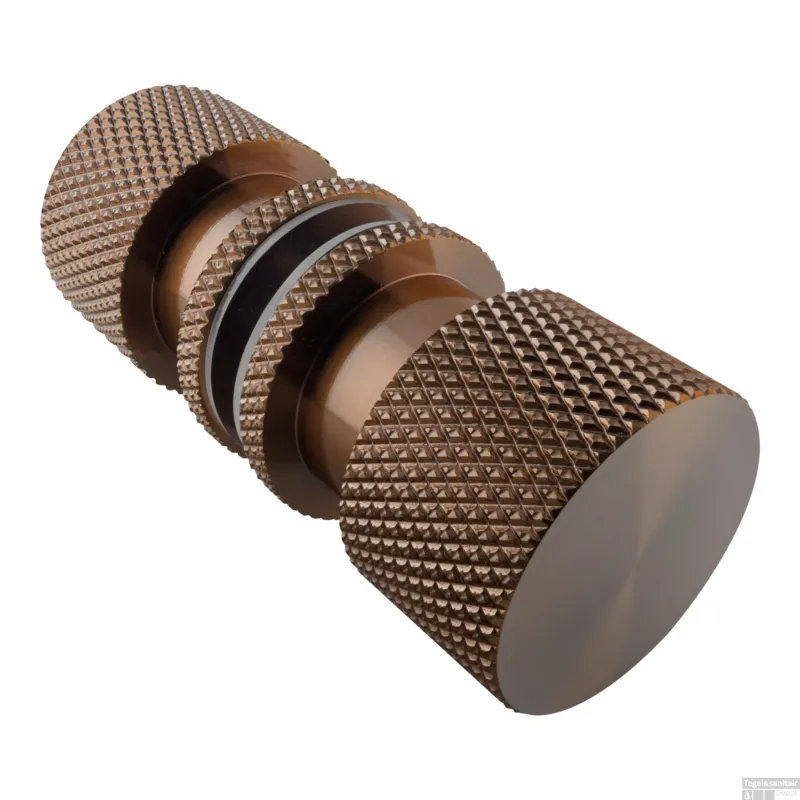 BRAUER Handgreep enkelpunts model B Carving tbv glazen deuren PVD koper geborsteld Must-Have