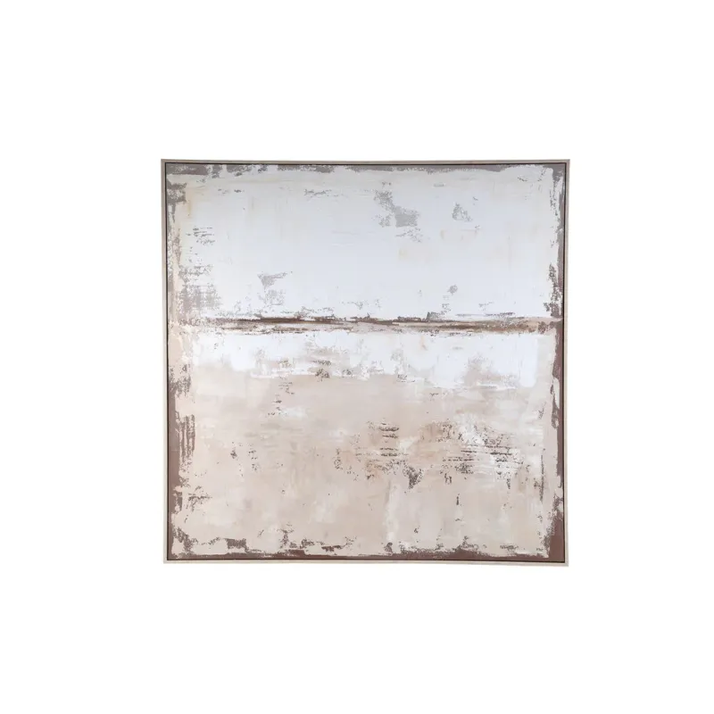 Tijdelijk Beschikbaar Asante Natural canvas paint wallpanel square frame PTMD