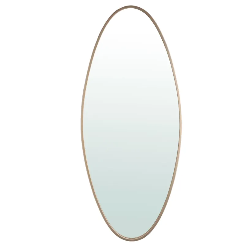 Uitverkoop Serine Sand Steel Oval Mirror Large 78x3,5x180cm PTMD