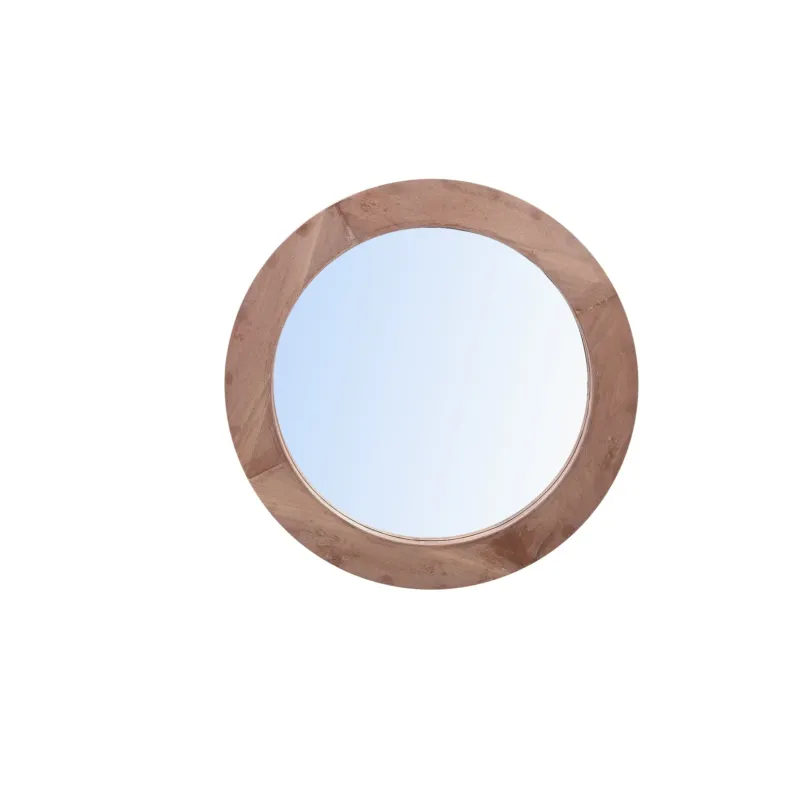 Channel Natural Firwood Veneer Mirror Thick S 60x8,5x60cm PTMD Seizoensaanbieding