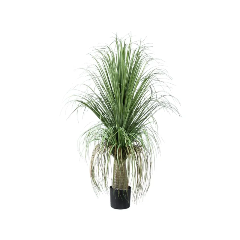 Kunst Onion Grass op Kokos Stam 98 cm – PTMD – Kunstplant Groen Voordeelprijs