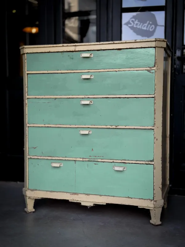Retro vintage ladekast Aanbieding