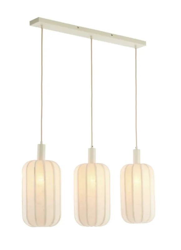 Hanglamp 3L scanda linnen cream Superprijs