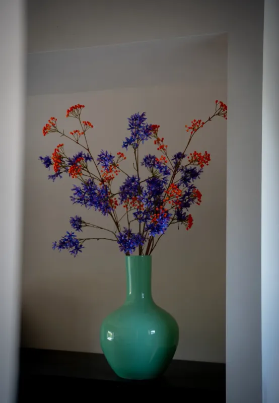 Actieprijs Oranje bessen tak 110 cm