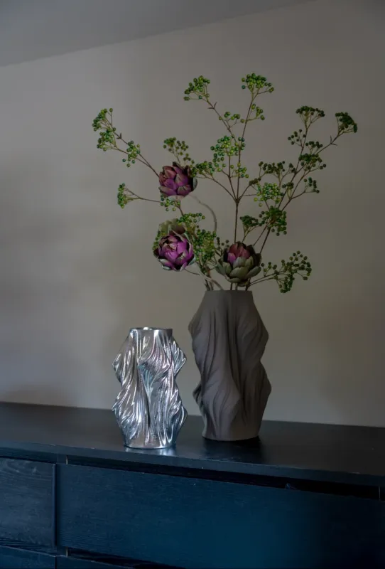 Bloemenvaas twist zilver Lage Kosten