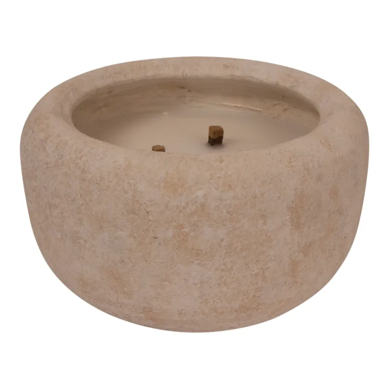 Gabor Brown Cement Outdoor Candle L Uitverkoop
