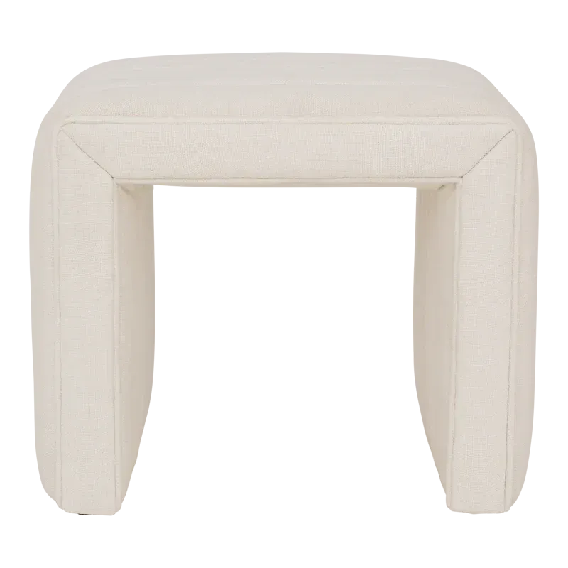 Rechtstreeks Van De Fabrikant pouf Lyne Off White