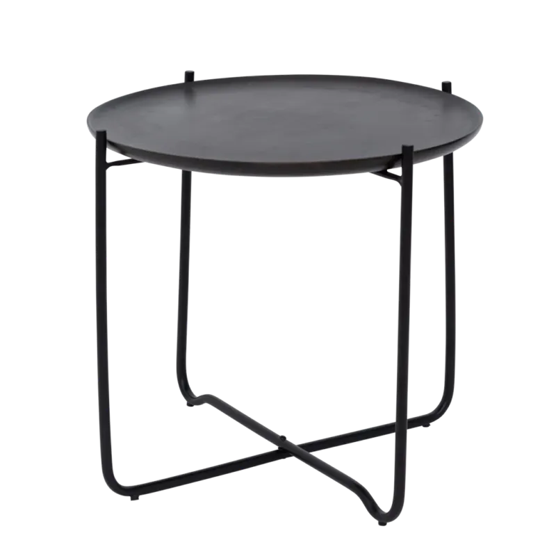 Coffee table with serving tray Fez, Shizu Black Small Voordeelprijs