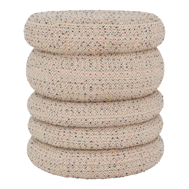 Lage Prijs pouf Cinco, multicolor