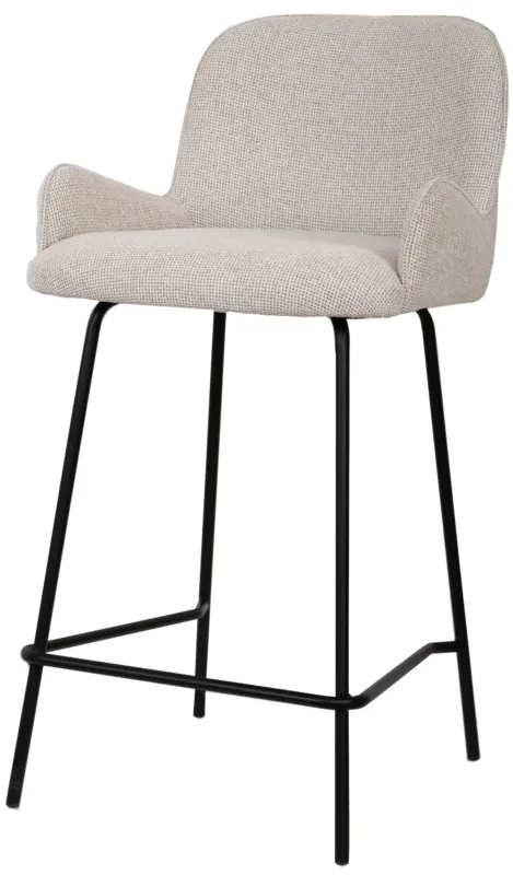 Leander Cream Bar Stool (set of 2) Finale Uitverkoop