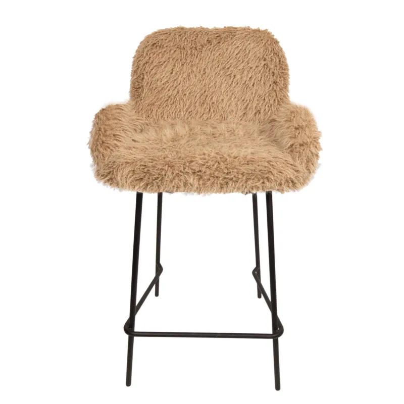 Leander Bar Chair Hair Brown (set of 2) Koop Vandaag