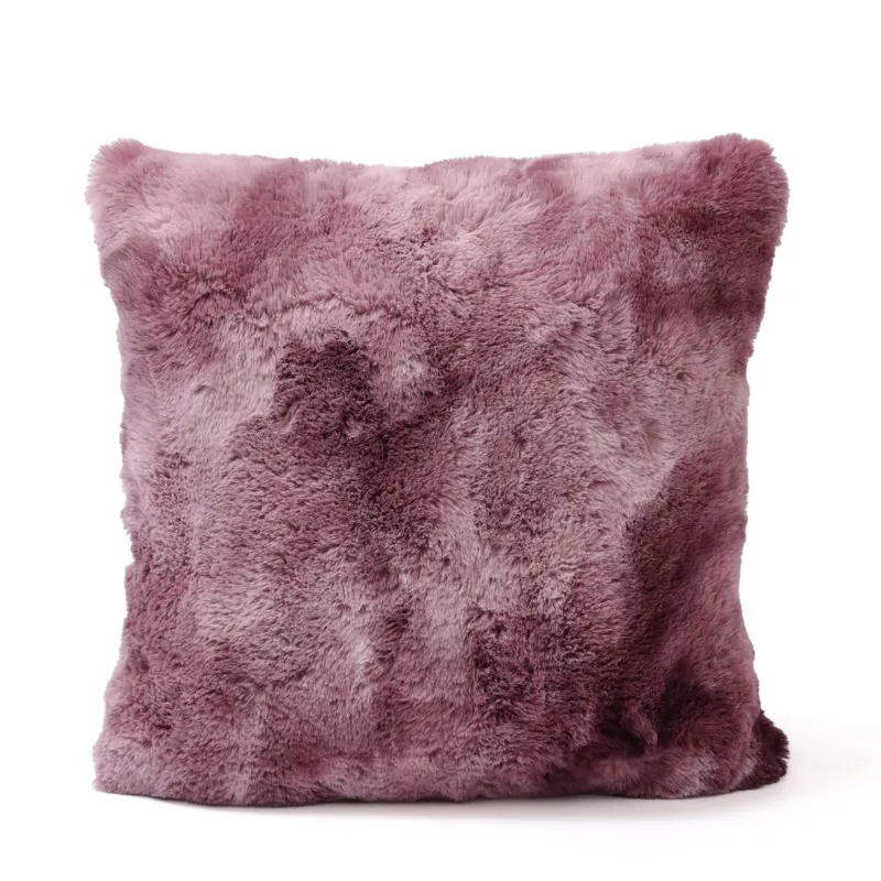 Nu Kopen Linde Kussen – Burgundy Faux Fur – Vierkant 45x45 cm