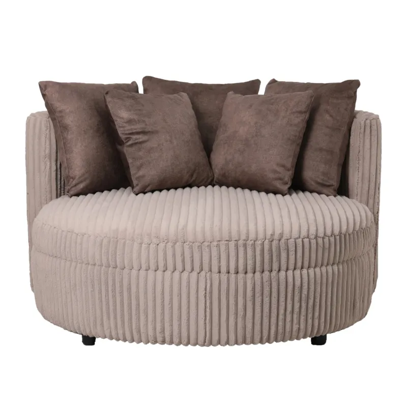 Fayen Taupe Fauteuil Ambience 4 Mink 5 Pillows Shop Nu