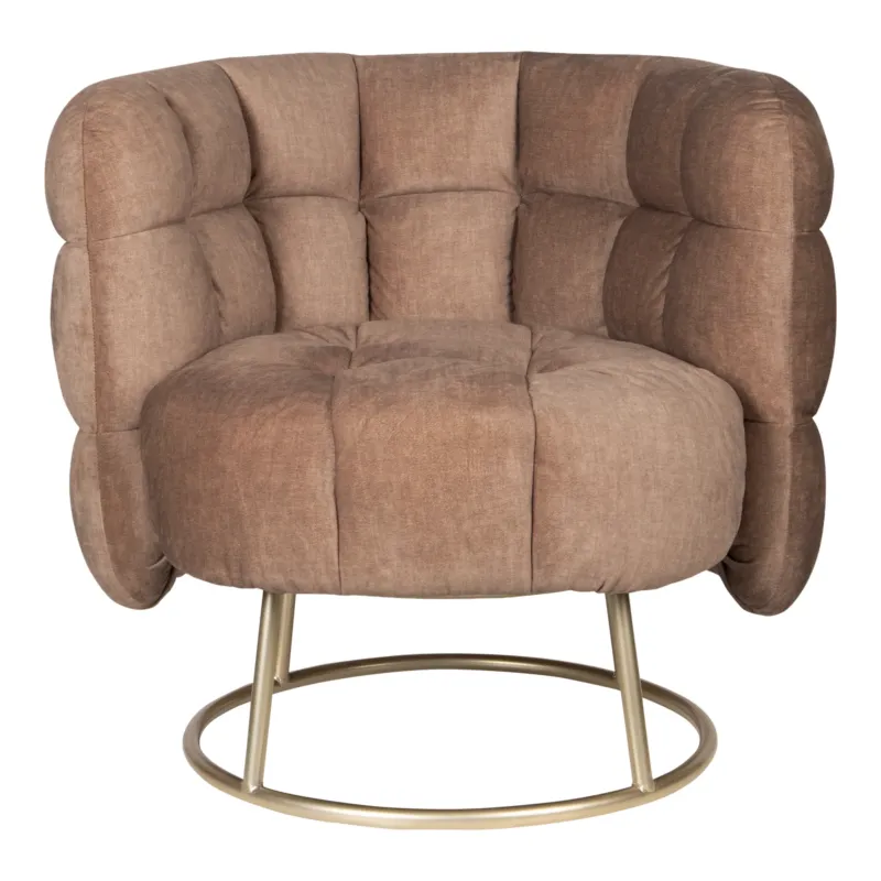 Nieuw Fluffy Fauteuil Vogue 3 Antelope Gold Base