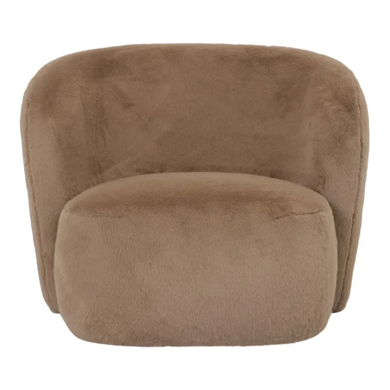 Hoge Kwaliteit Aphrodite Mocca Fauteuil Fur