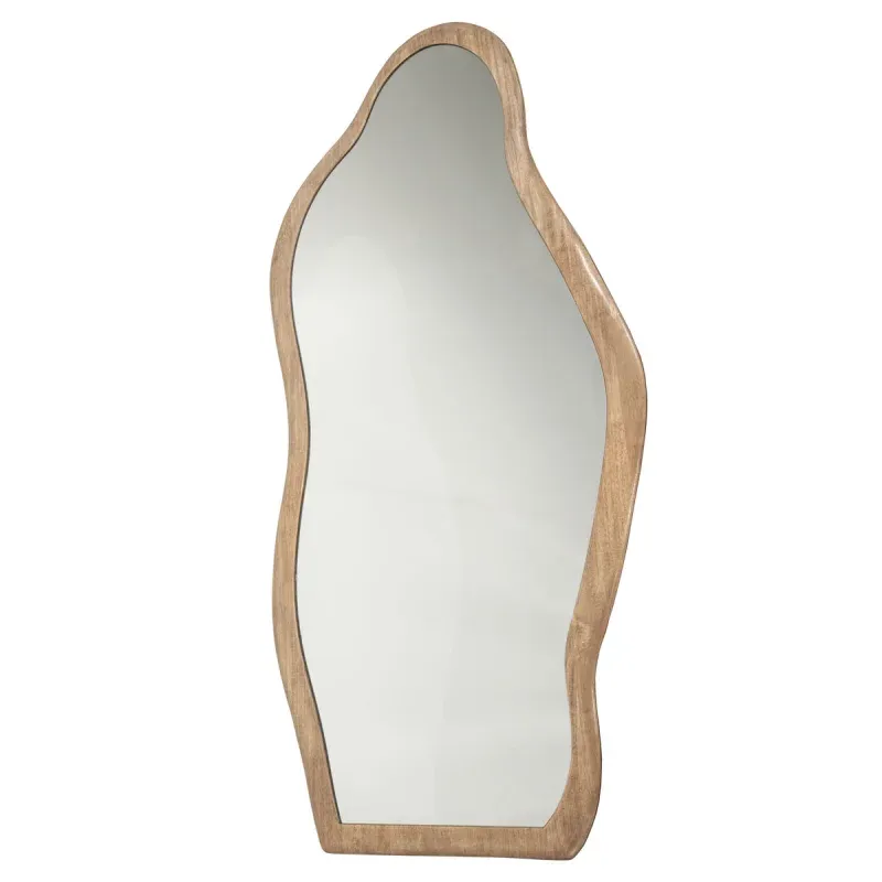 By-Boo Staande Spiegel Laban Hout Naturel Uitverkoop