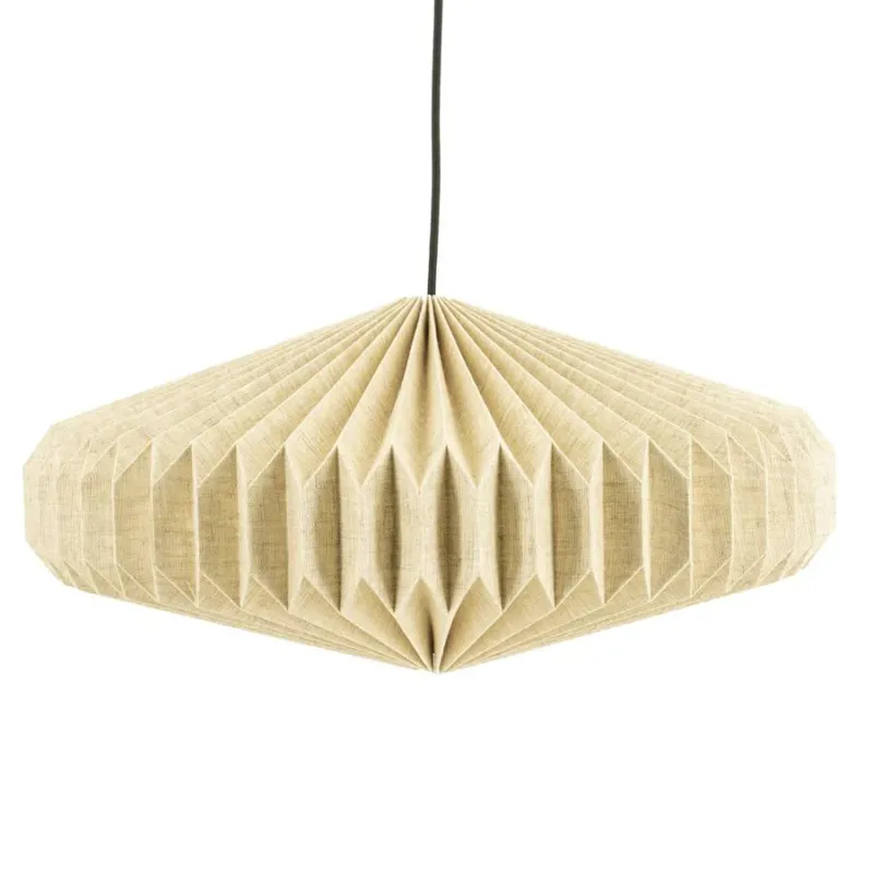Beperkte Voorraad By-Boo Hanglamp Zuki 2 Papier Linnen Naturel