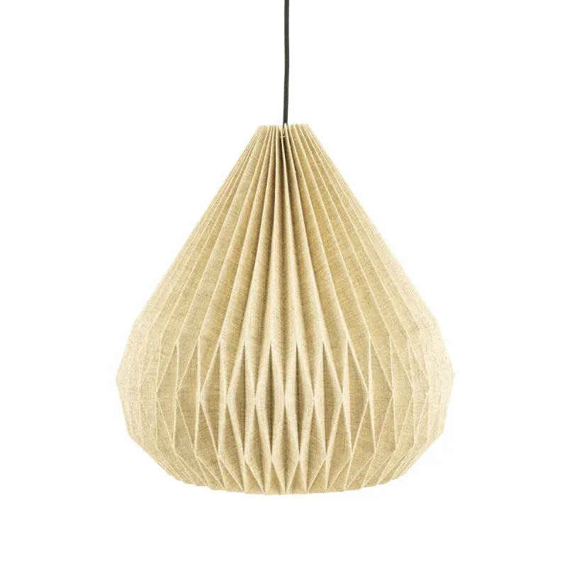 Dagaanbieding By-Boo Hanglamp Zuki 3 Papier Linnen Naturel