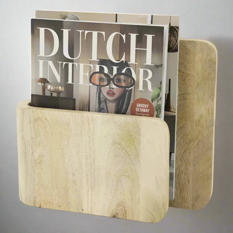 Wand decoratie Isis | Naturel Mangohout Populair
