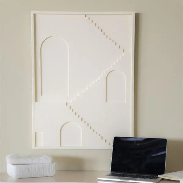 Meest Verkocht Wand decoratie Pluto | Wit Polyfoam