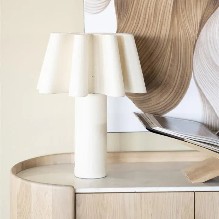 Tafellamp Livera | Naturel Papier & ijzer Gereduceerde Prijs
