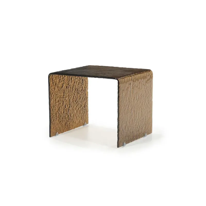 Fabrieksprijs Bijzettafel Ripple | Bruin Glas
