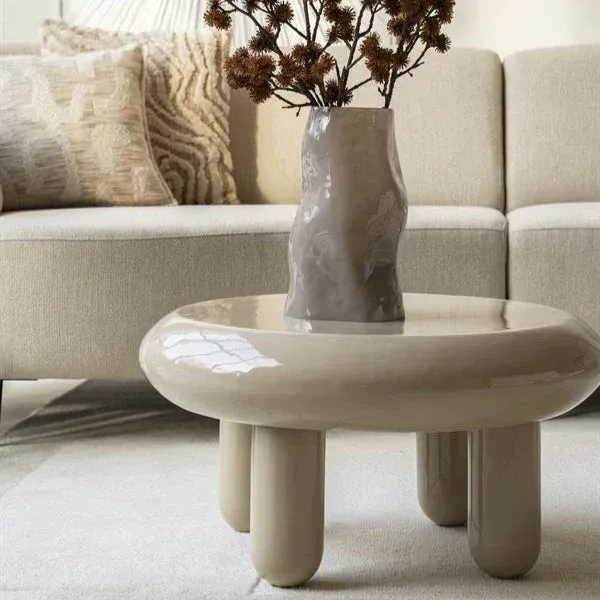 Seizoensaanbieding Salontafel Balloon | Beige Metaal