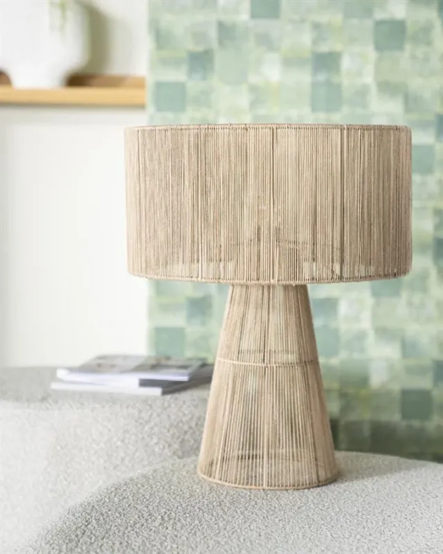Snelle Levering Tafellamp Oshu | Naturel Jute