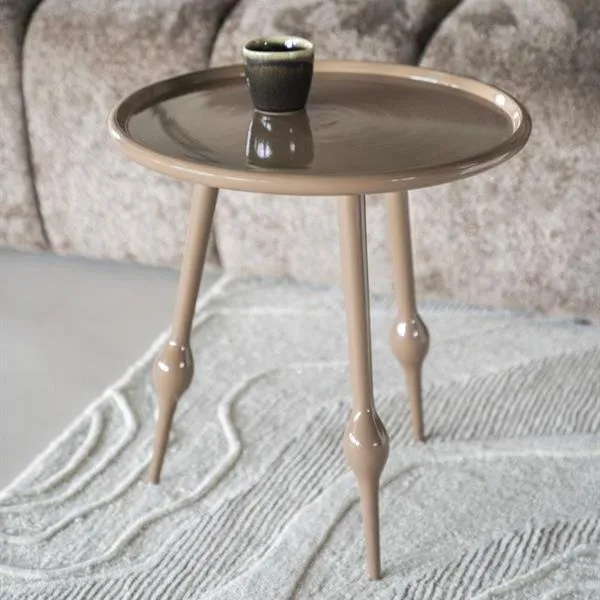Bijzettafel Birdy | Bruin Aluminium Meest Verkocht