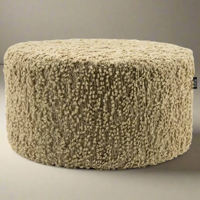 Beperkt Aanbod Poef Vista | Beige Polyester