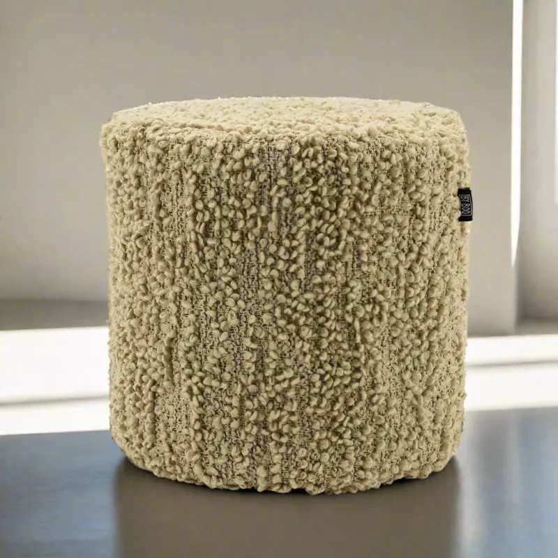Fabrieksprijs Poef Vista | Beige Polyester