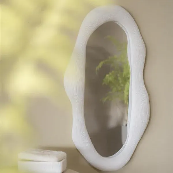 Spiegel Alia | Wit Resin Meest Verkocht