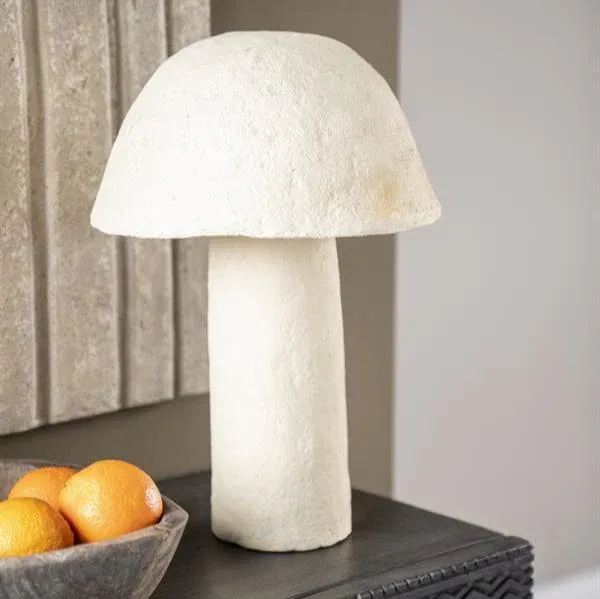 Seizoensaanbieding Tafellamp Sana | Wit Papier maché