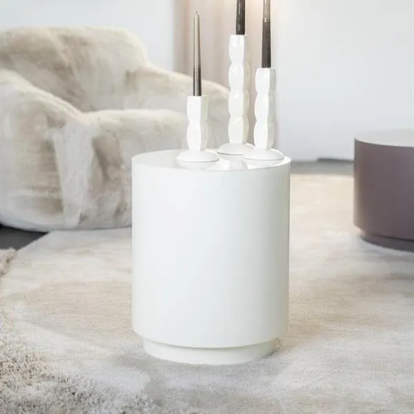 Voordeelprijs Bijzettafel Mesita | Beige Metaal