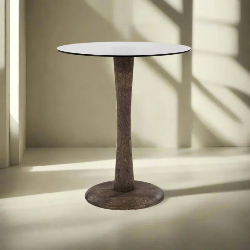 Bijzettafel Boogie | Bruin Glass Betrouwbaar