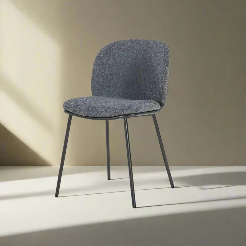 Eetkamerstoel Clypso | Grijs Polyester Betaalbaar