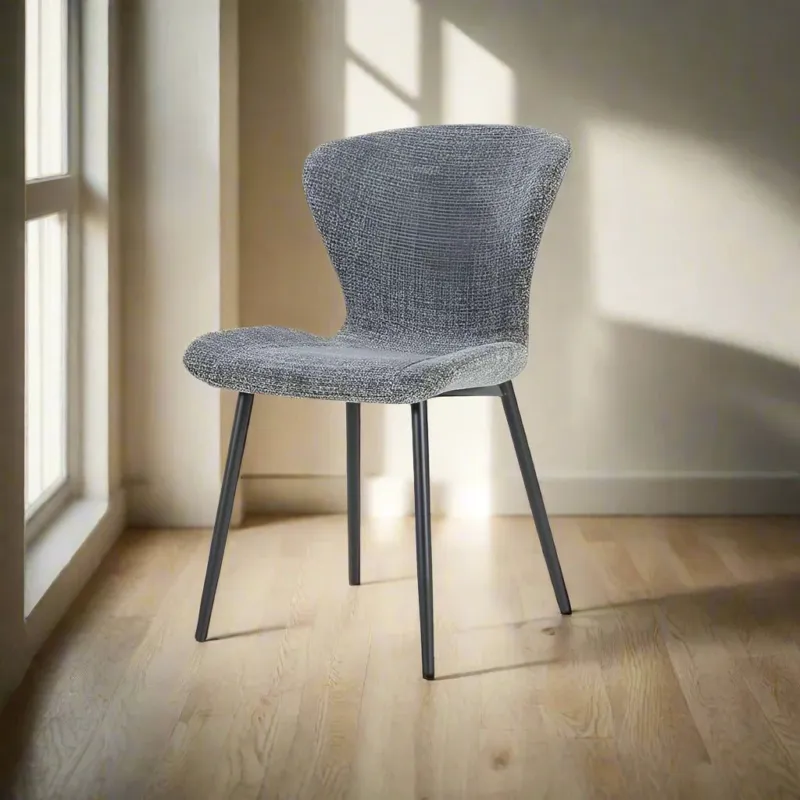 Eetkamerstoel Spinner | Grijs Polyester Bestel Nu