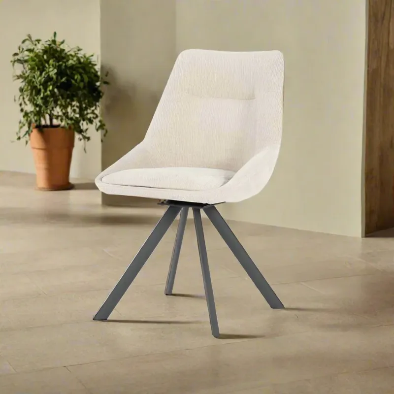 Premium Eetkamerstoel Bliss | Taupe Stof