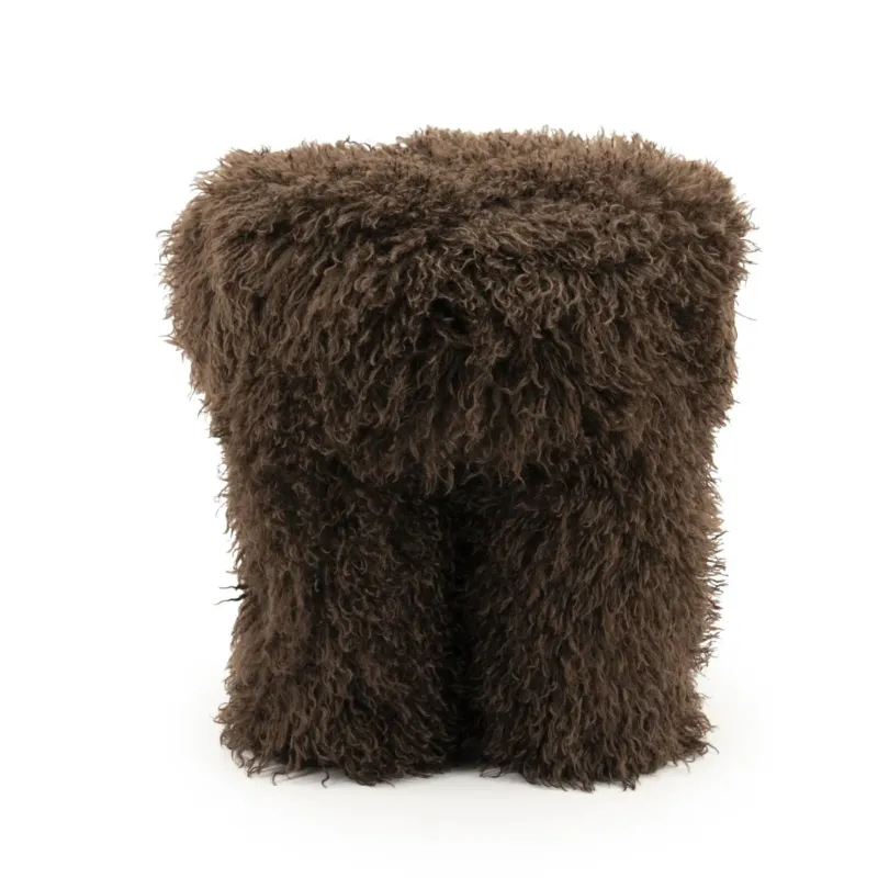 Merkproduct Kruk Doodly – polyester donkerbruin