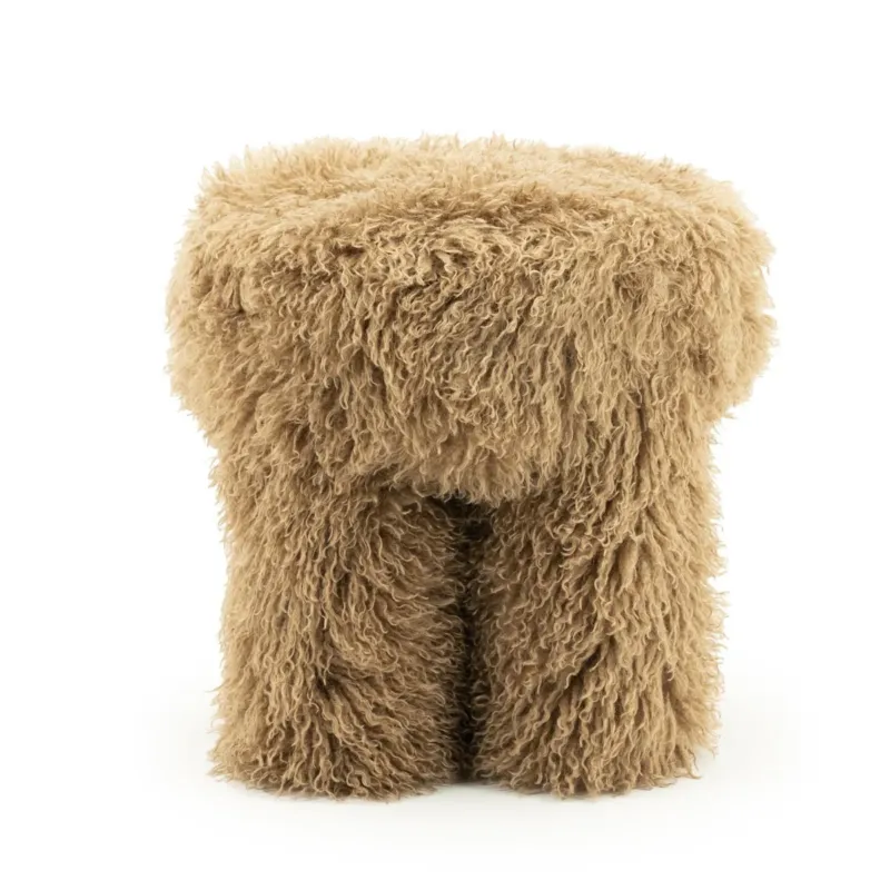Hoge Kwaliteit Kruk Doodly – polyester taupe