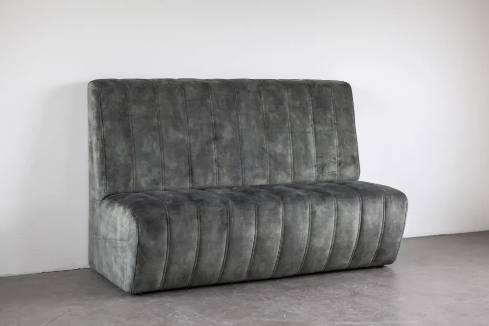 SEVN Eetkamerbank Maria Velvet, 170cm, kleur Huntergroen Laatste Kans