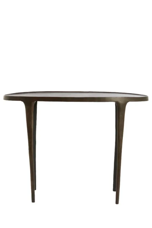 Light & Living Sidetable Arica Donkerbruin 110cm Korting
