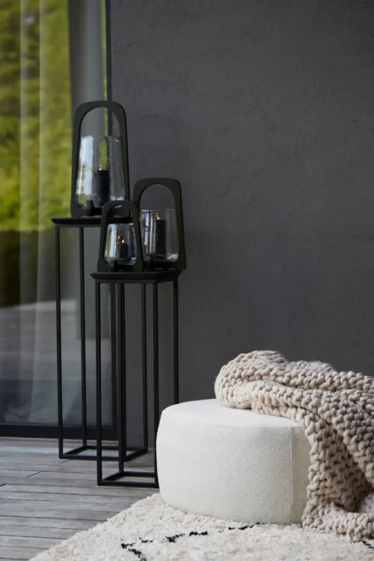 Rechtstreeks Van De Fabrikant Light & Living Zuil Quenza Zwart Set van 2