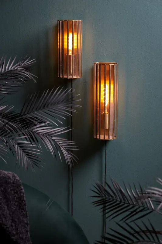 Flitsaanbieding Light & Living Wandlamp Strøby Antiek Brons 41cm