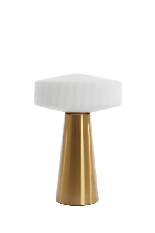 Betrouwbaar Light & Living Tafellamp Pleat Glas