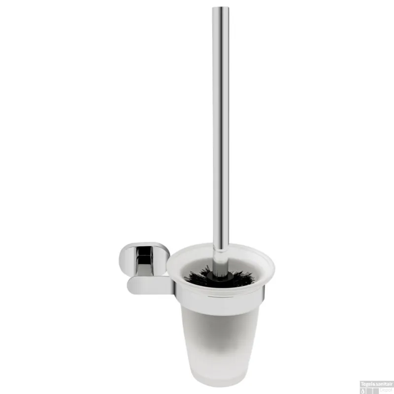 Uitverkoop Toiletborstelhouder Haceka Gio Hangend Glas Met Chroom