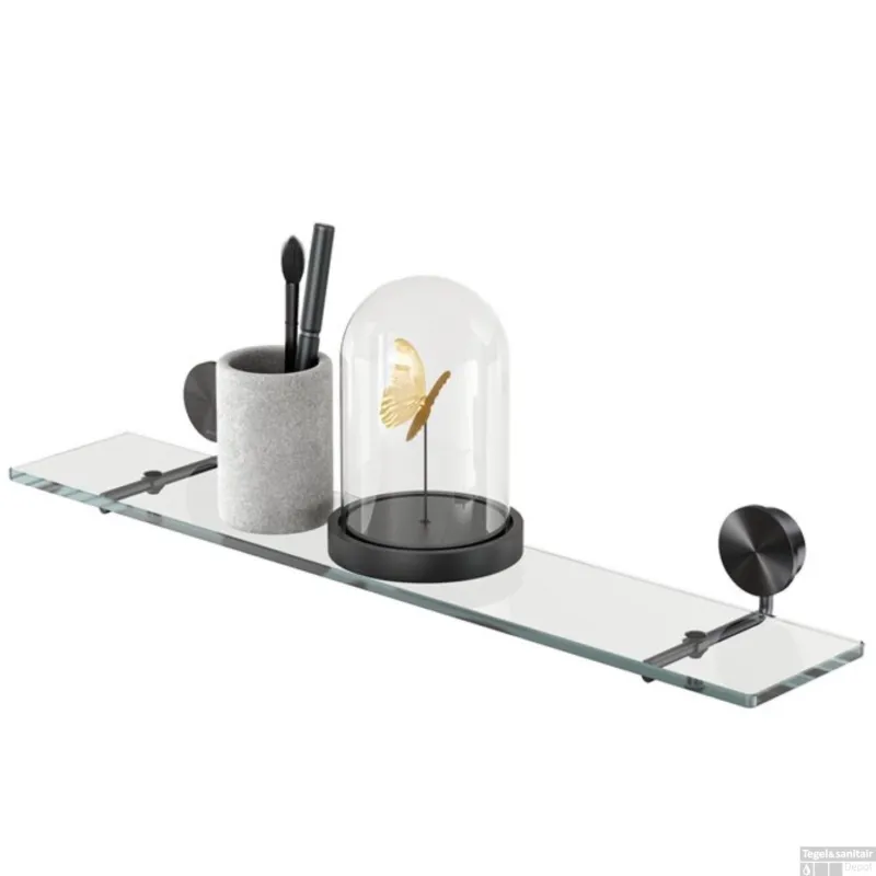 Planchet 60 cm Geesa Opal Zwart Metaal Geborsteld Beperkte Voorraad