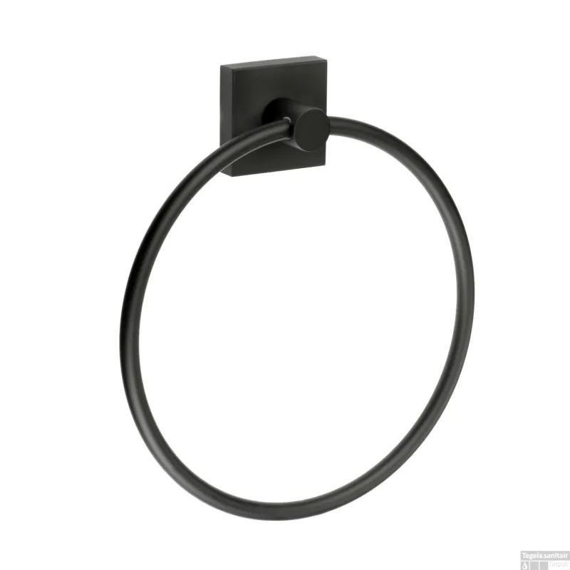Handdoekhouder Smedbo House Ring Mat Zwart Korting