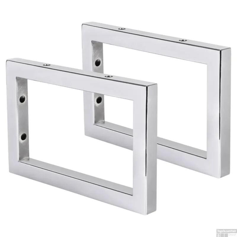 Hete Deal Ophangbeugel Differnz 2x23x15 cm Chroom (per 2 stuks)