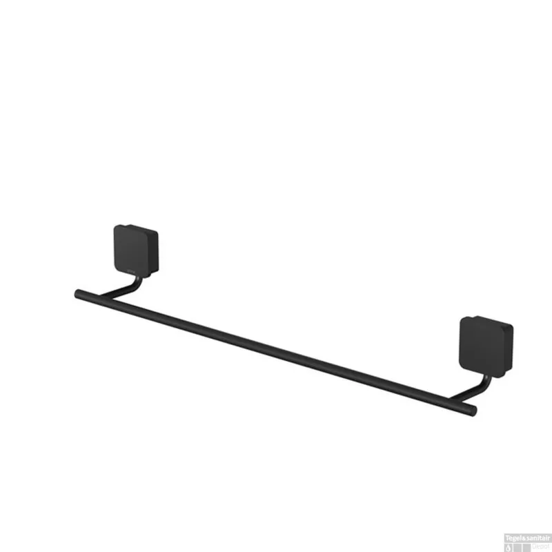 Direct Beschikbaar Handdoekrek Geesa Topaz 45cm Minimalistisch Mat Zwart